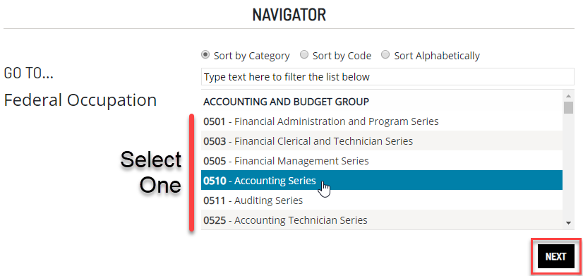 Enlisted navigator menu with Collateral Duty selected and Next highlighted