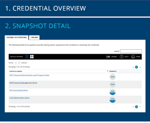 Snapshot page type overview