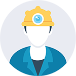Graphic of a worker in a hard hat